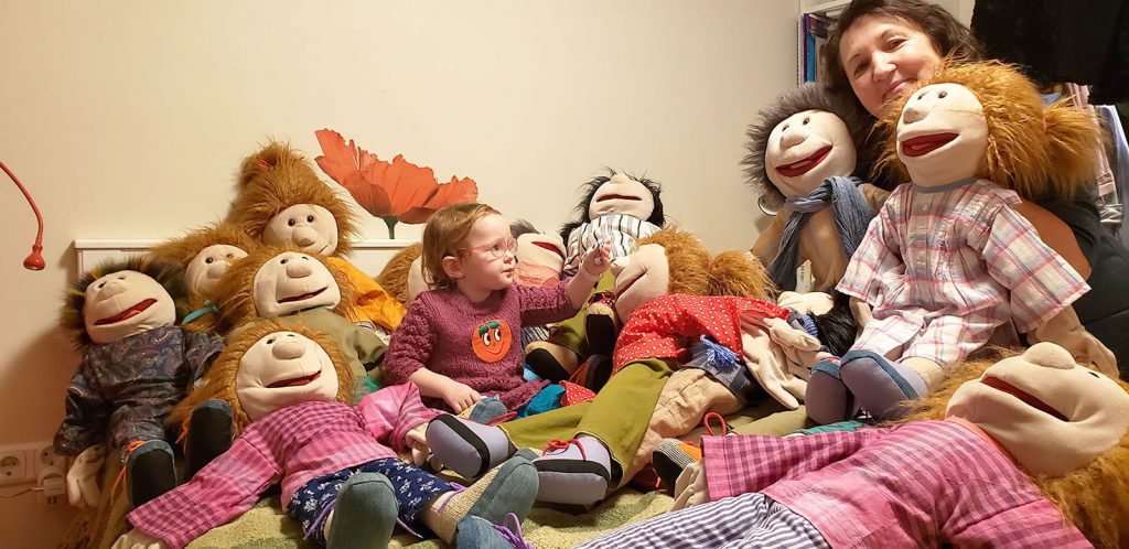 psichodramos lėlės, bendravimas su vaiku