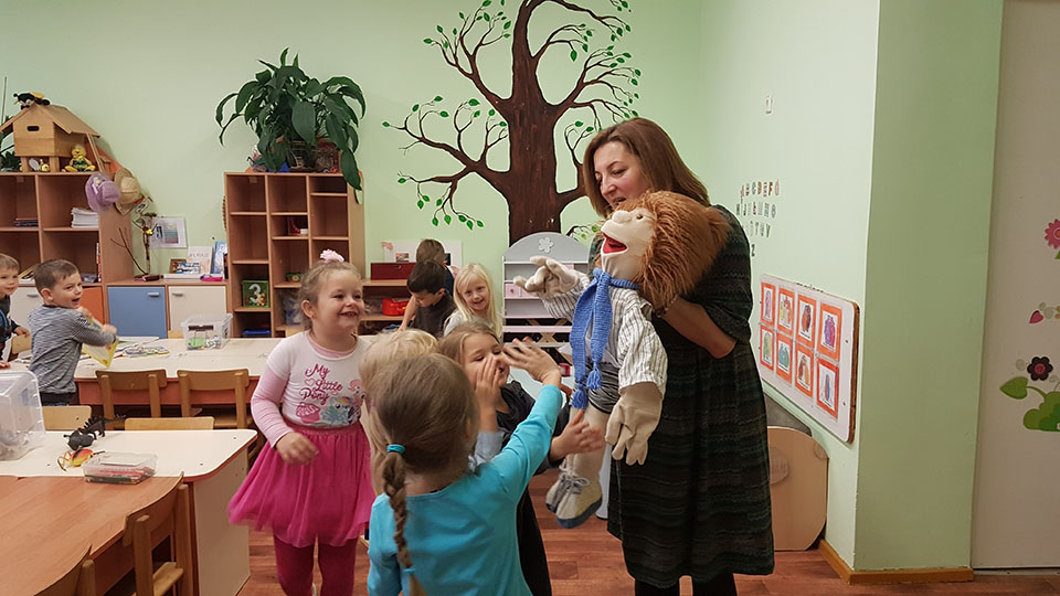 psichodramos lėlės, bendravimas su vaiku