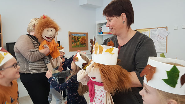 psichodramos lėlės, bendravimas su vaiku